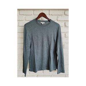 Club Monaco Sage Long Sleeve Linen Crew